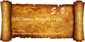 Sámson Viktória névjegykártya