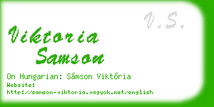 viktoria samson business card