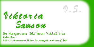 viktoria samson business card